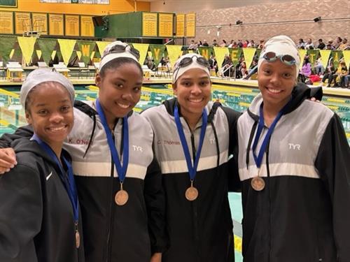  Jaida Limpscomb, Kaylei O'Neal, Chastiti Thomas and Shyla Mitchell